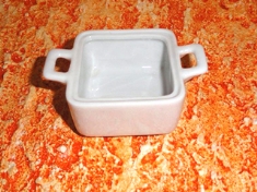 Foto Mini caarola de Porcelana quadrada com 2 alas ritz