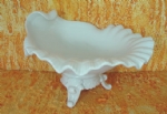Foto fruteira concha 1 com p de porcelana  19,0 x 30,0 