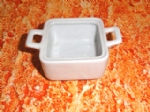 Foto Mini caarola de Porcelana quadrada com 2 alas ritz