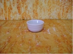 Foto Mini tigela  redonda 1a de porcelana 3,5 x 5,7 