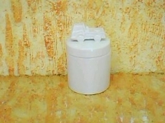 Foto Pote de Porcelana carrinho 1b  18,5 x 8,5
