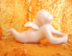 Foto Anjo de Porcelana para vela  MED. 4,5 X 9,0