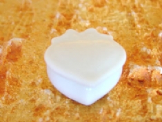 Foto Caixa de Porcelana corao com ornato 14 