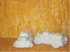 Foto Carrinho cofre de Porcelana 25,0 x 15,0 x 9,0 