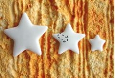 Foto Placa de Porcelana estrela 1a  com furo