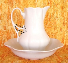 Foto Jarra de Porcelana 7 com bacia 