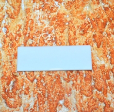 Foto Placa de Porcelana retangular 225   com furo