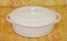 Foto Panela 1 oval de Porcelana utilitaria  400ml  8,5 x 16,0 x 1