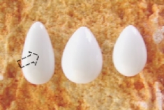 Foto Placa de Porcelana gota 98   sem furo