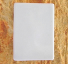 Foto Placa de porcelana retangular 26    sem furo
