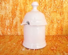 Foto Pote de Porcelana para geleia com pega 