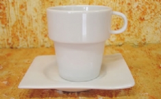 Foto Xcara de Porcelana Lrio para Ch com pires  180ml