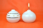 Foto Castiçal de Porcelana bola lisa 7,5 x 8,0
