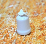 Foto Dedal com borboleta 1b de porcelana 4,5 x 2,5