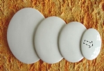 Foto Placa de Porcelana oval 228    sem furo