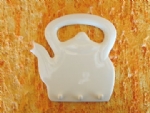 Foto Porta chaves de Porcelana chaleira 17,0 x 17,5 