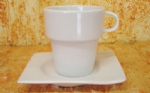 Foto Xcara de Porcelana Lrio para Ch com pires  180ml