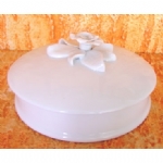 Foto Caixa de Porcelana redonda 39 com miosotis 